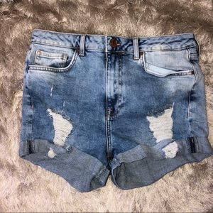 Forever 21, Denim Ripped Shorts